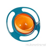 Lunir Portable 360 Rotation Baby Kids Training Feeding Bowls No Spill Gyro Bowls Utensils - B07FT76MR5